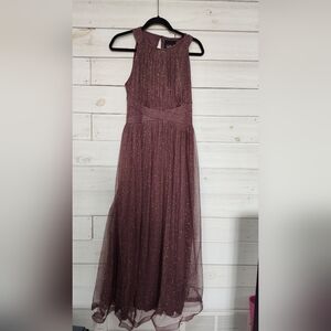 Lovely Grace Brown/Gold sleeveless dress